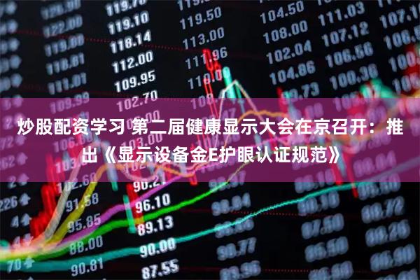 炒股配资学习 第二届健康显示大会在京召开：推出《显示设备金E护眼认证规范》